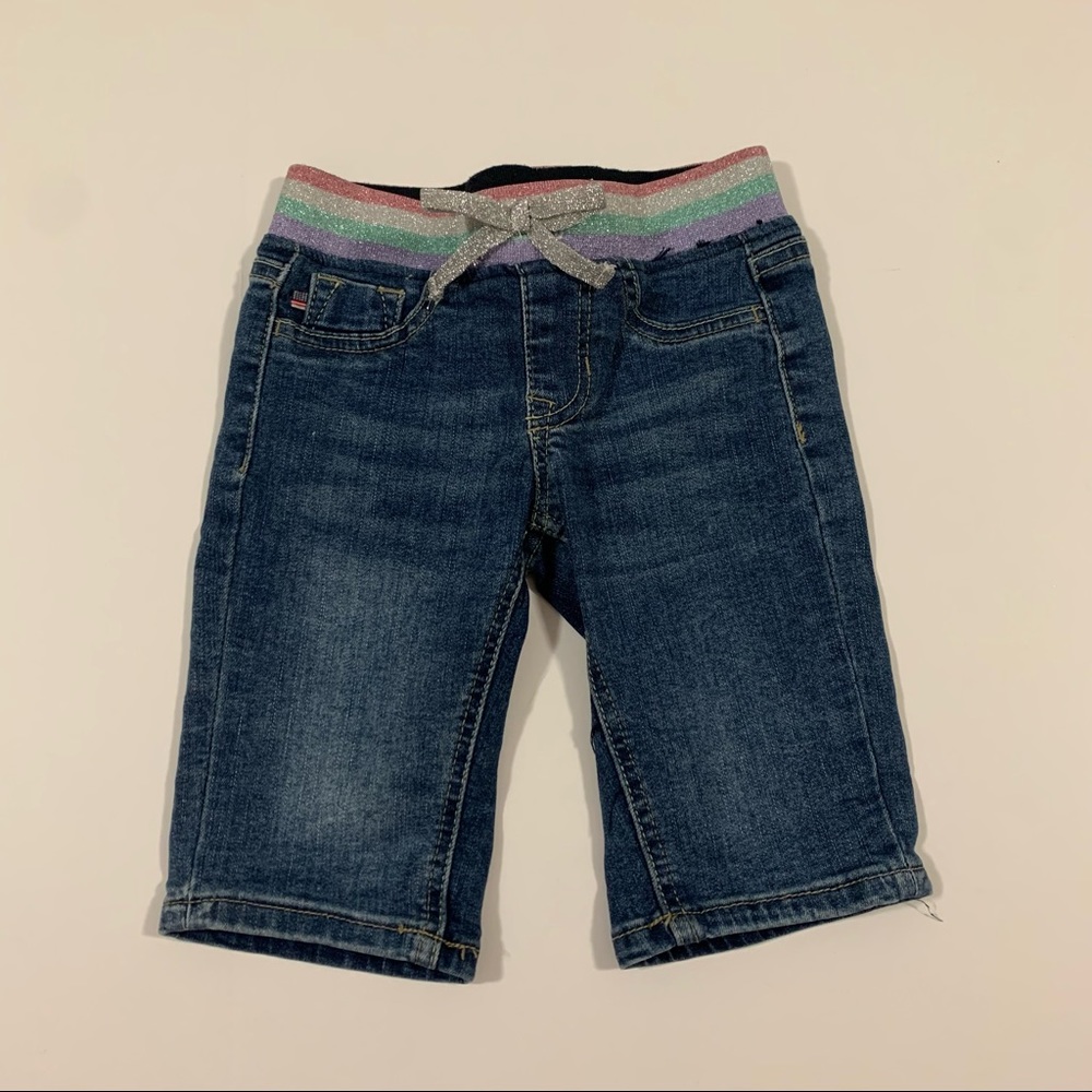 VIGOSS - Jean Bermuda Shorts w/ Sparkle Waistband